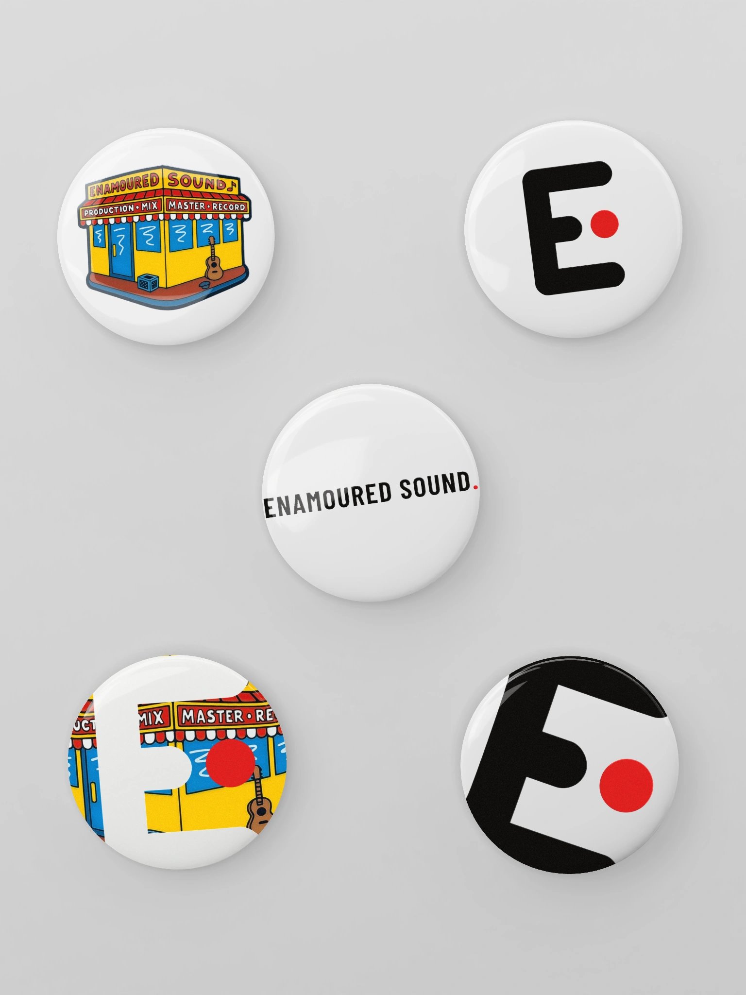Enamoured Sound Pin Buttons Set product image (1)