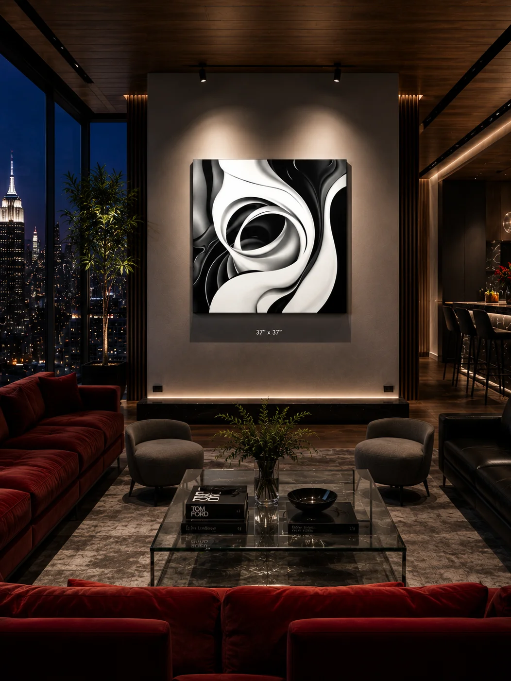 "Crescent Rose" wall art product image (3)