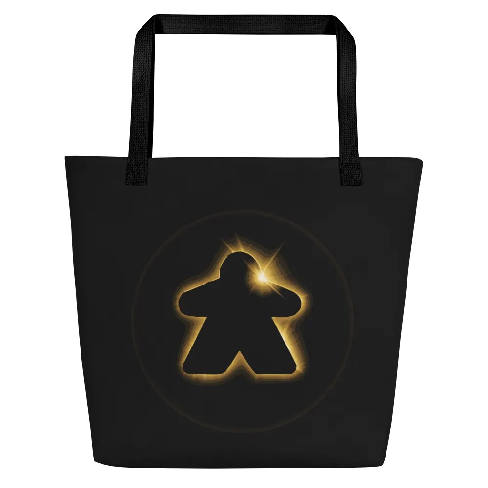 Meeple Total Solar Eclipse Shoulder Tote Bag product image (2)