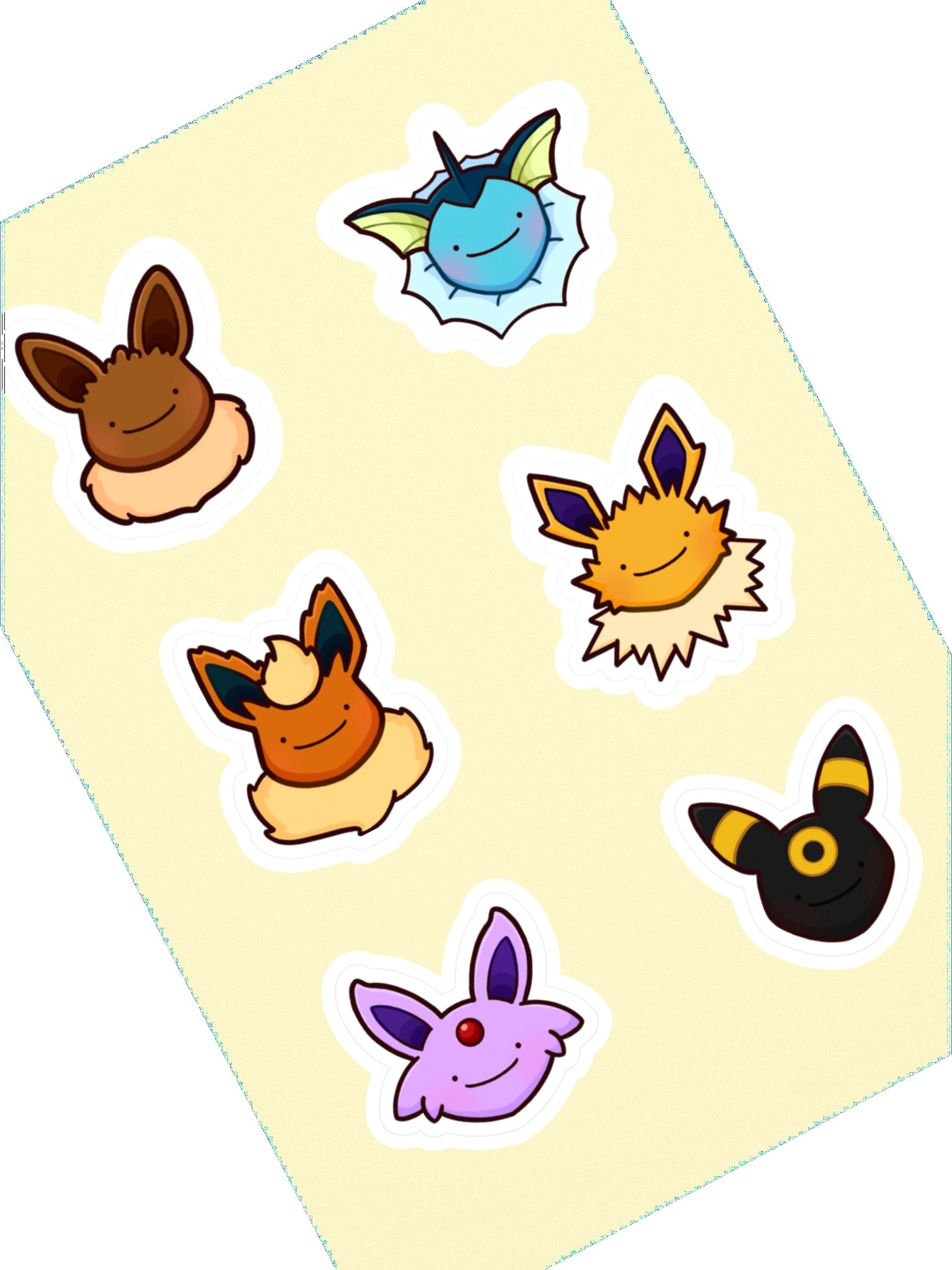eeveelution sticker set [ditto] product image (1)