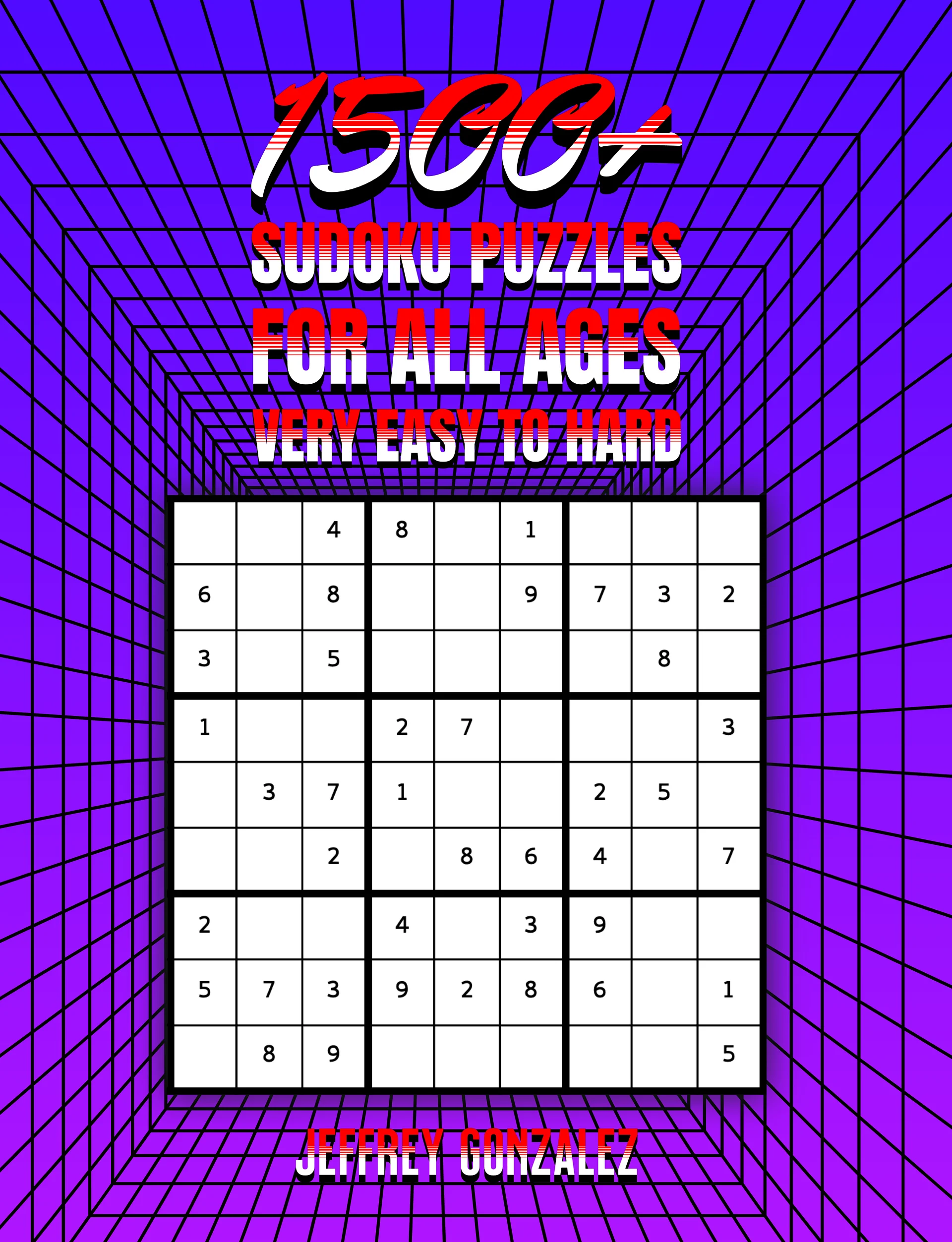 1500+ Sudoku Puzzles for All Ages: Very Easy to Hard - Printable E-Book PDF product image (1)