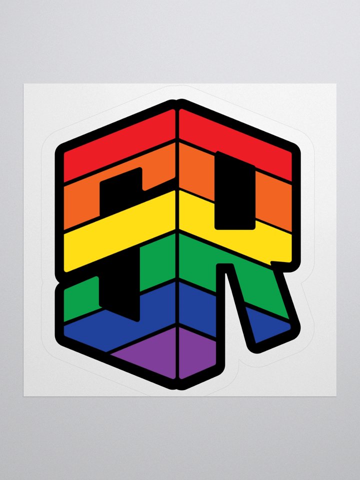 Pride Flag Logo Sticker product image (1)