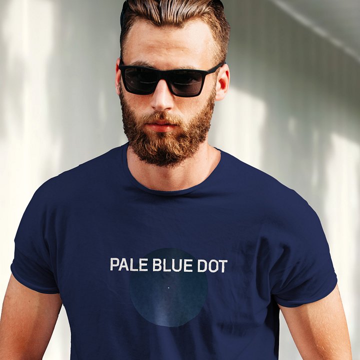 Pale Blue Dot t-shirt, NASA Voyager 1 — Short-Sleeve Unisex T-Shirt, space t-shirt, space gift product image (1)