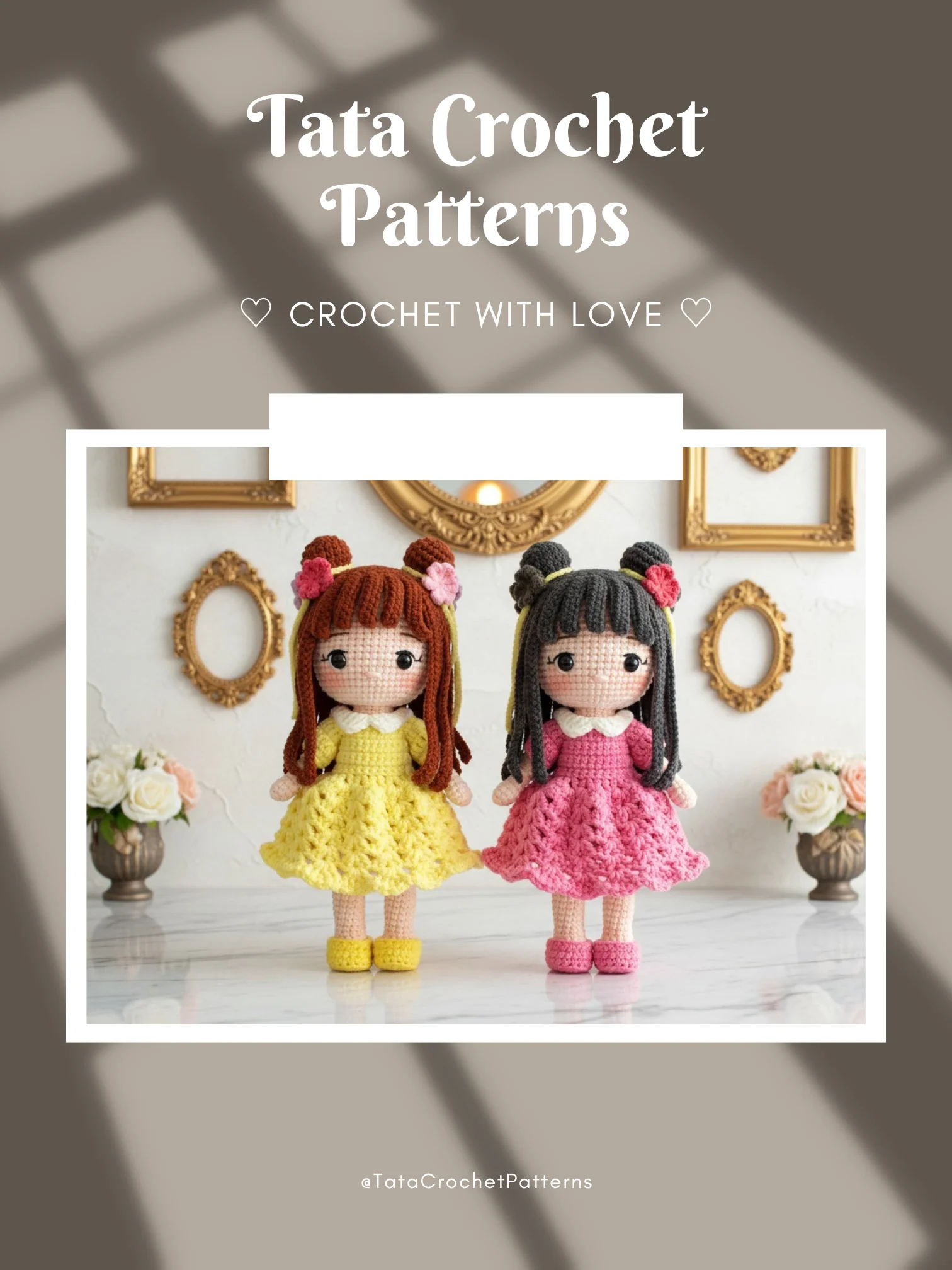 PDF Pattern | Crochet Doll in Flared Dress - Amigurumi Doll Crochet product image (6)