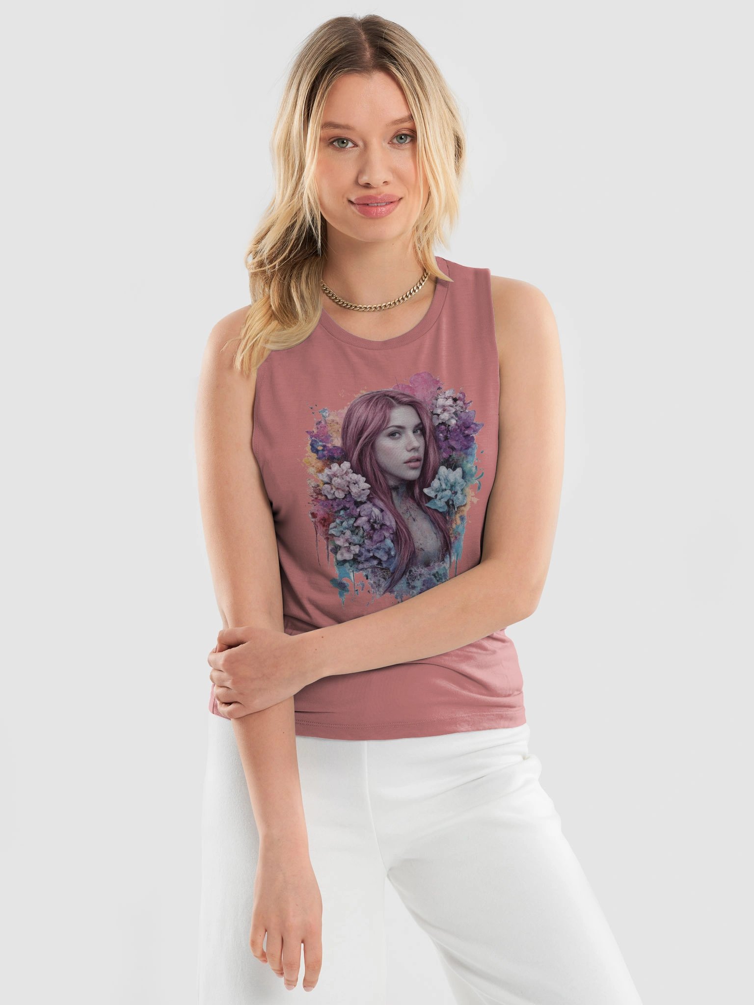 Floral Fantasy Flowy Muscle Tank product image (10)