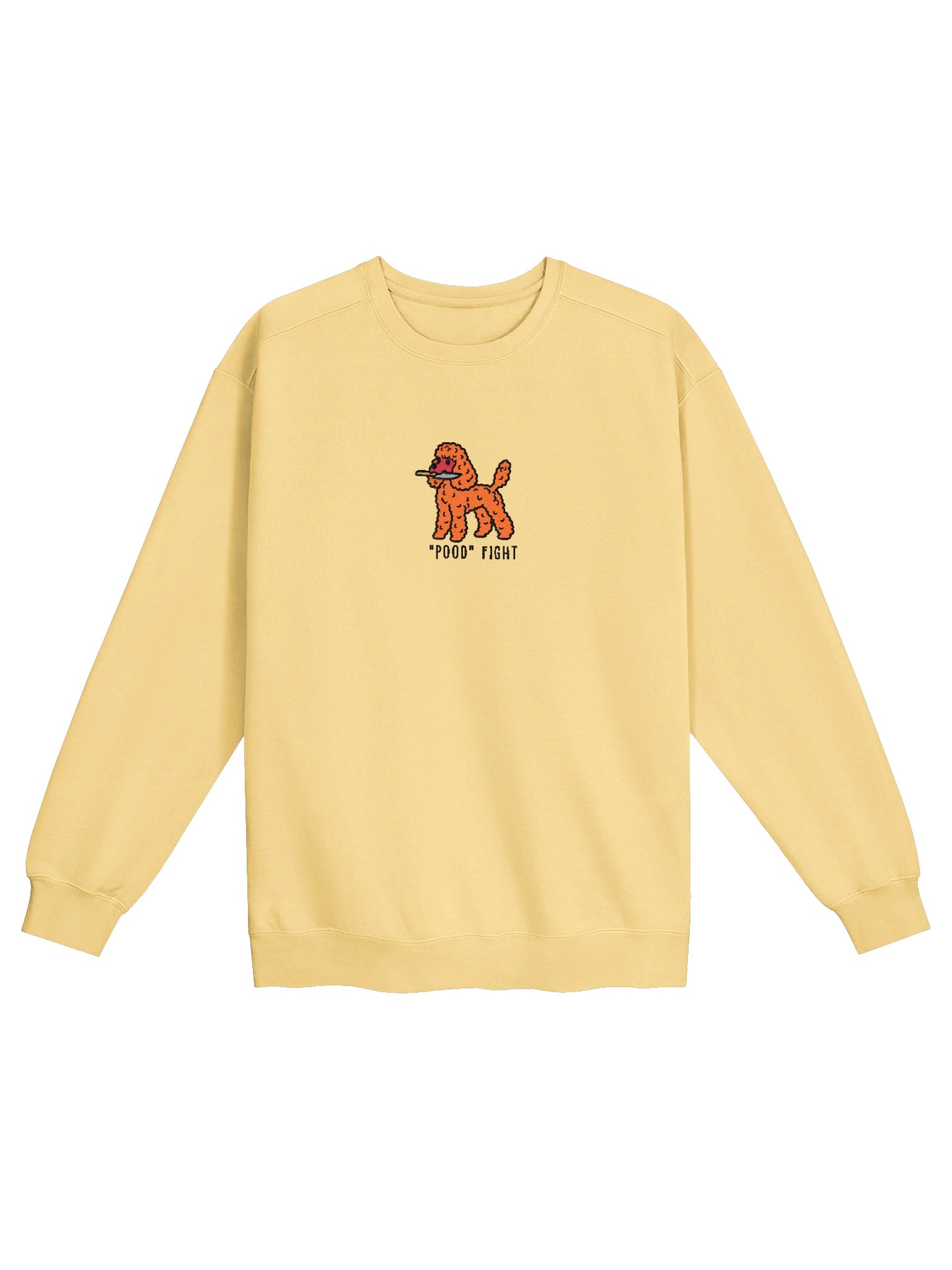 Pood Fight Funny Chibi-Style Embroidered Premium Sweatshirt for Poodle(Red) Owners product image (41)