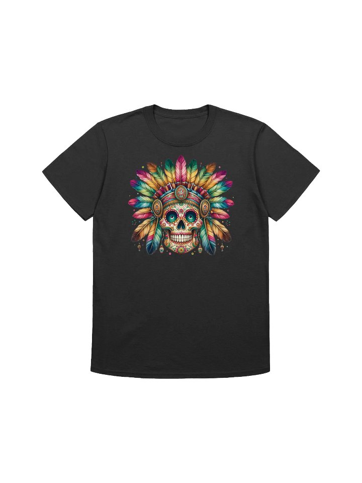 Sugar Skull Art - Feathers & Bones T-Shirt product image (6)