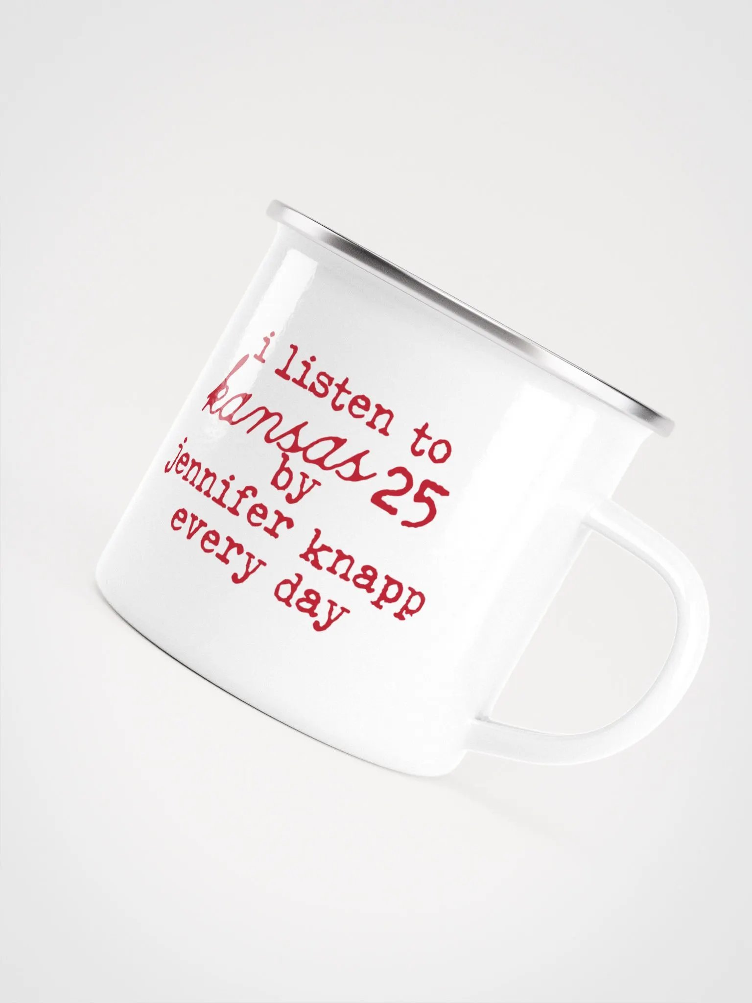 Kansas 25 Emblem Enamel Mug product image (3)