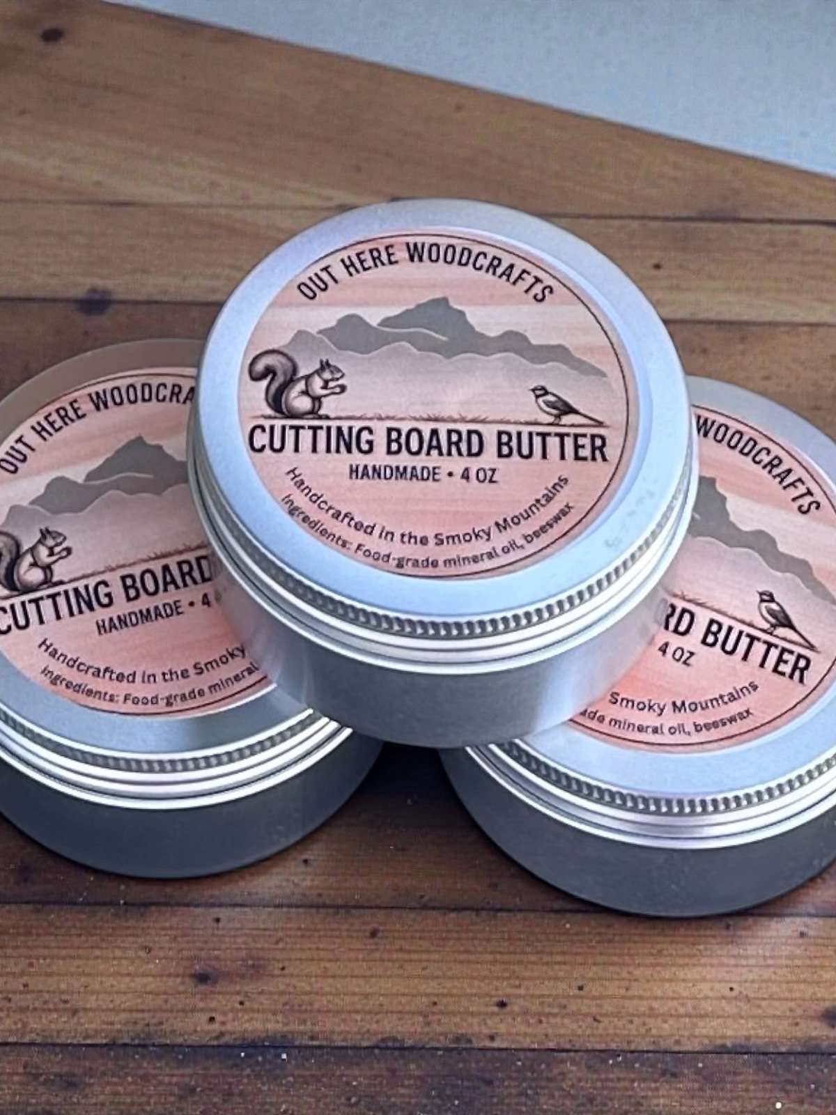 Handmade Cutting Board Butter – Food Safe Mineral Oil & Beeswax – 4 oz Tin product image (6)