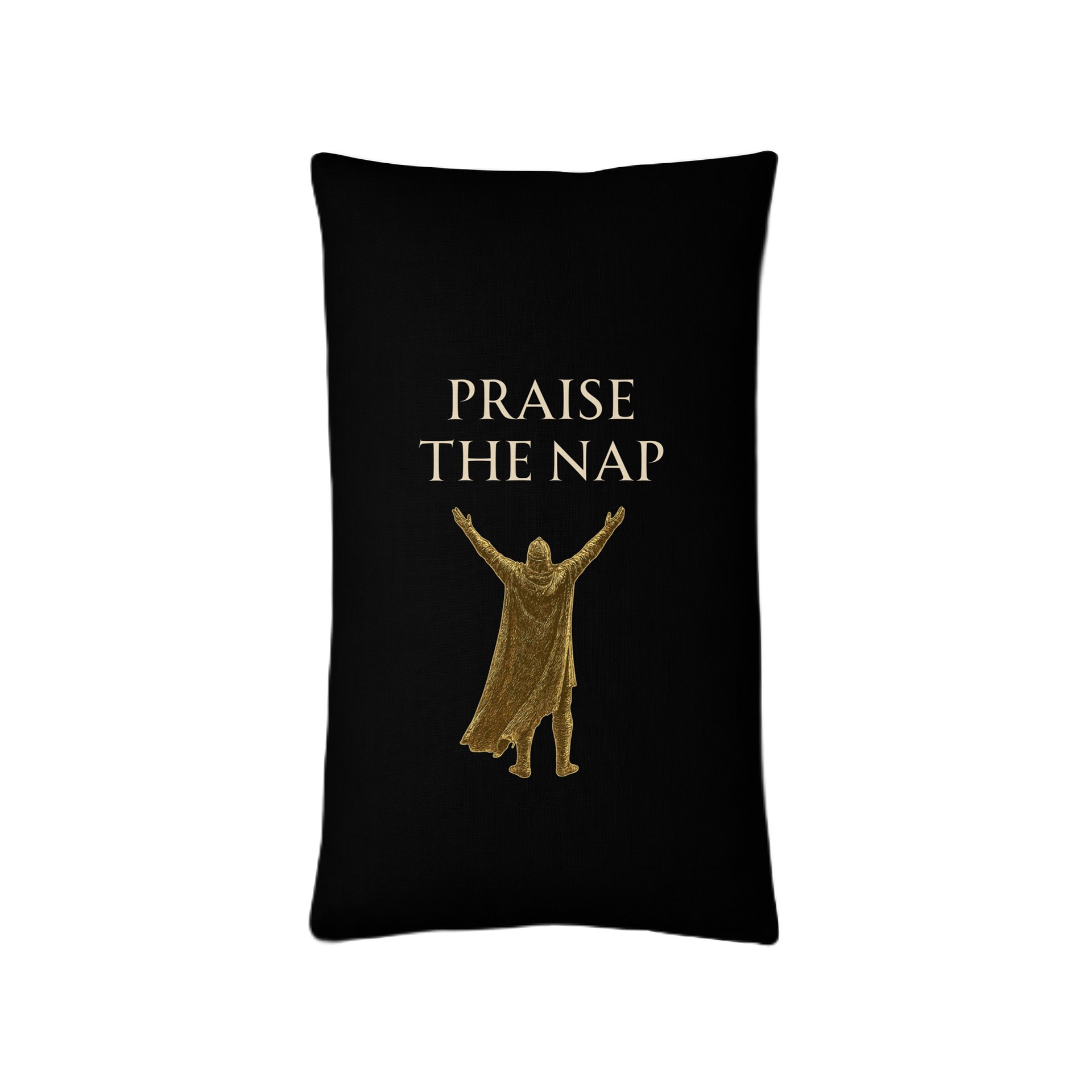 Praise the Nap Pillow | Gothic Gamer Recovery & Spoonie Rest Decor product image (1)