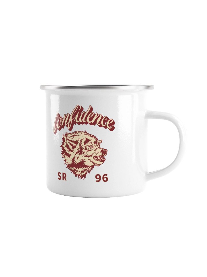 Confidence Wolf Enamel Mug product image (1)