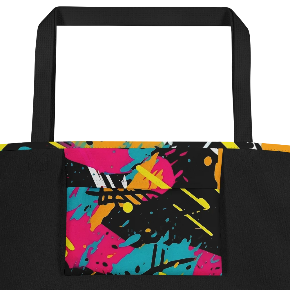 Neon Splatter 90's Inspired Tote Bag product image (2)