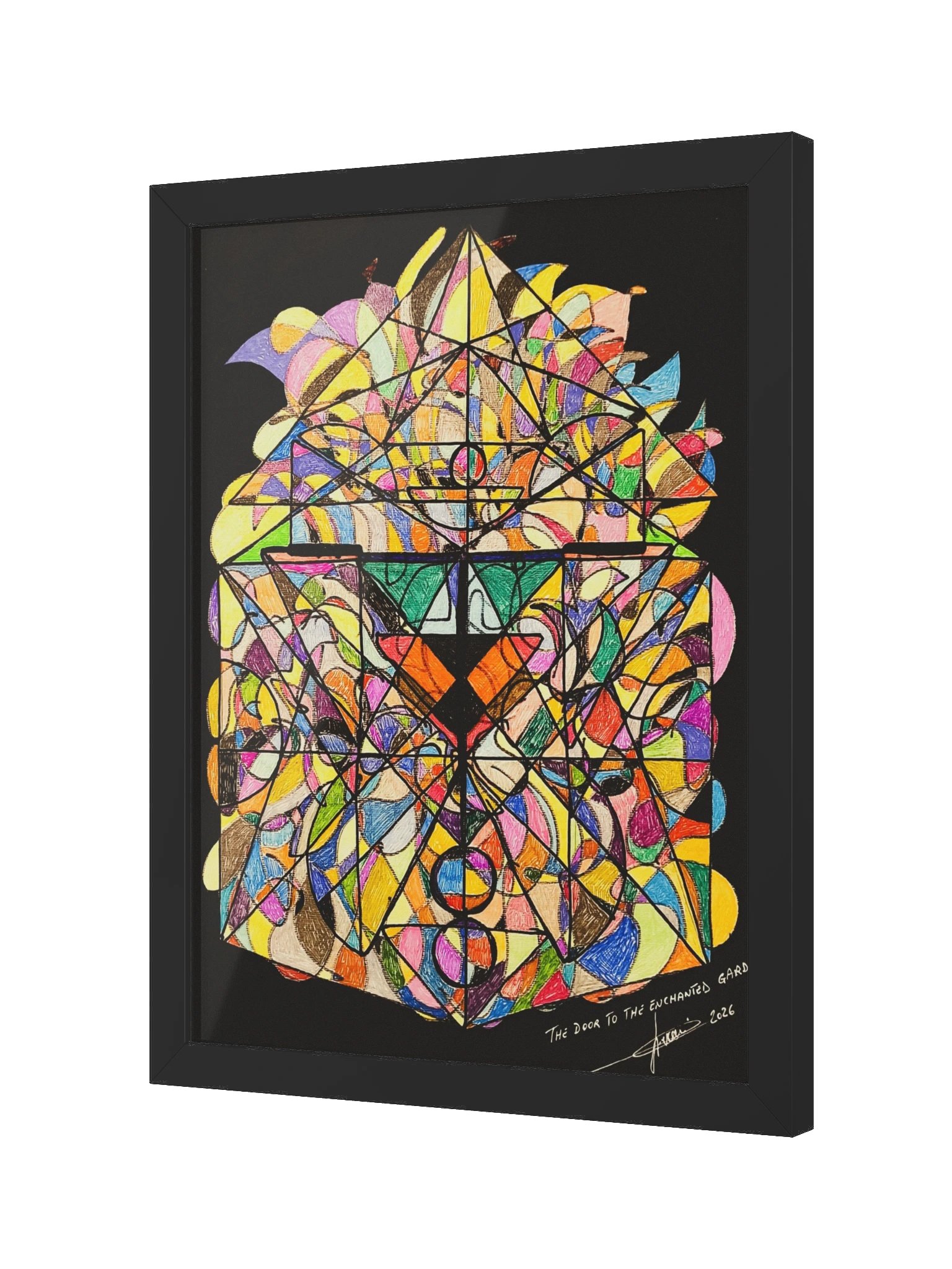 The Door to the Enchanted Garden — Fine Art Print with Frame product image (2)