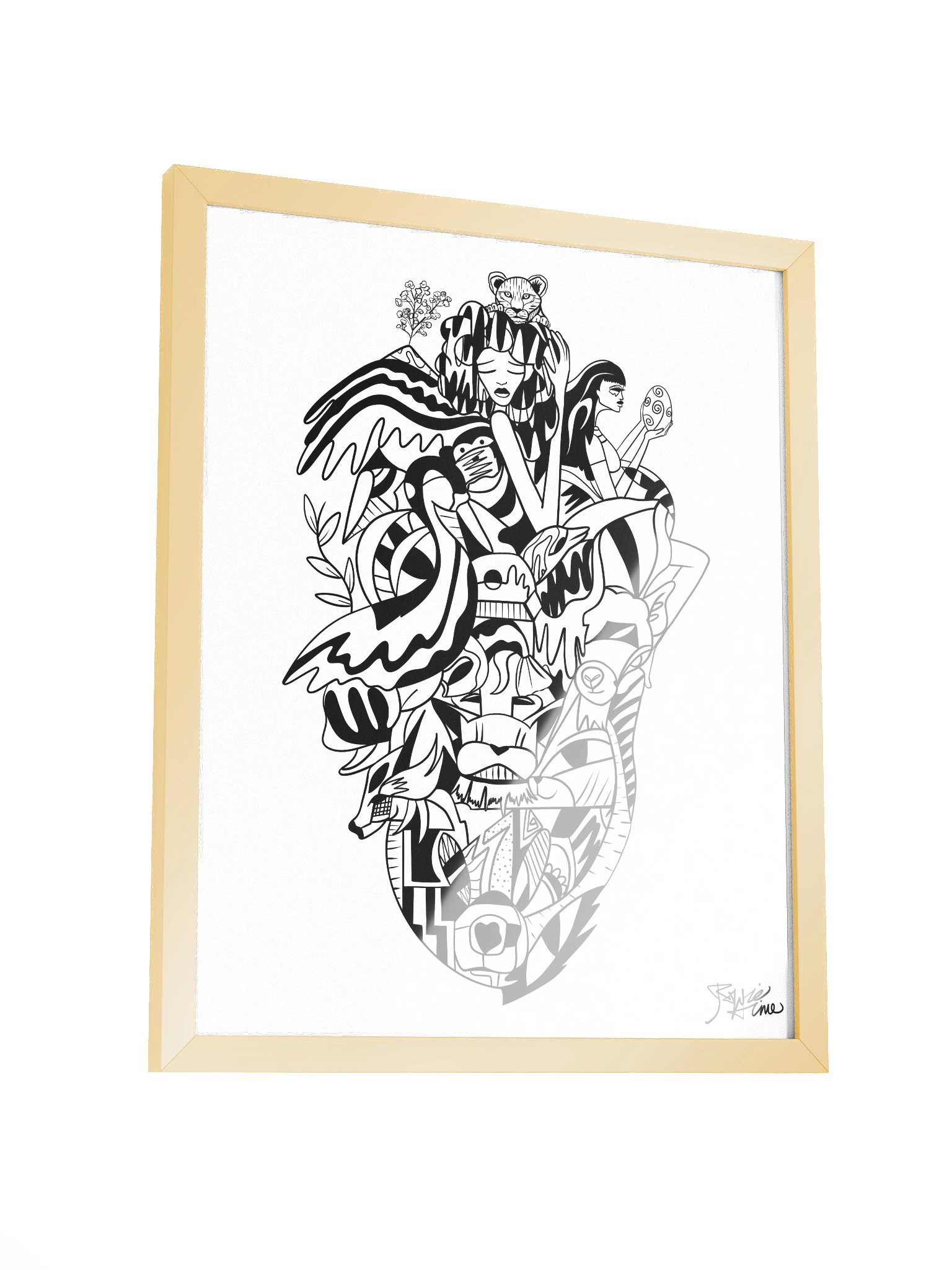Framed Poster Wall Art: The Goddess Mother in Bloom product image (3)
