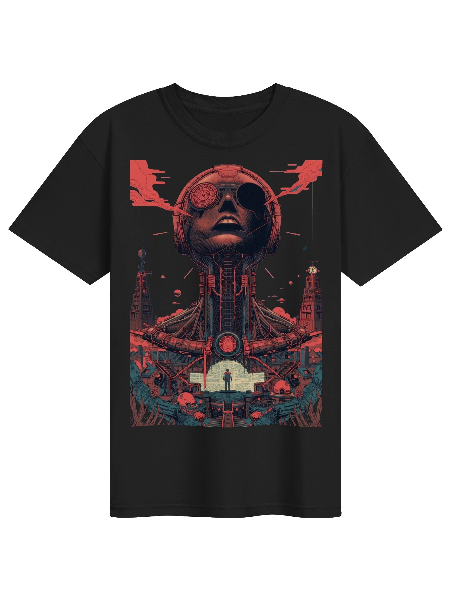 Cyberpunk Giant Head Heavyweight T-Shirt product image (1)