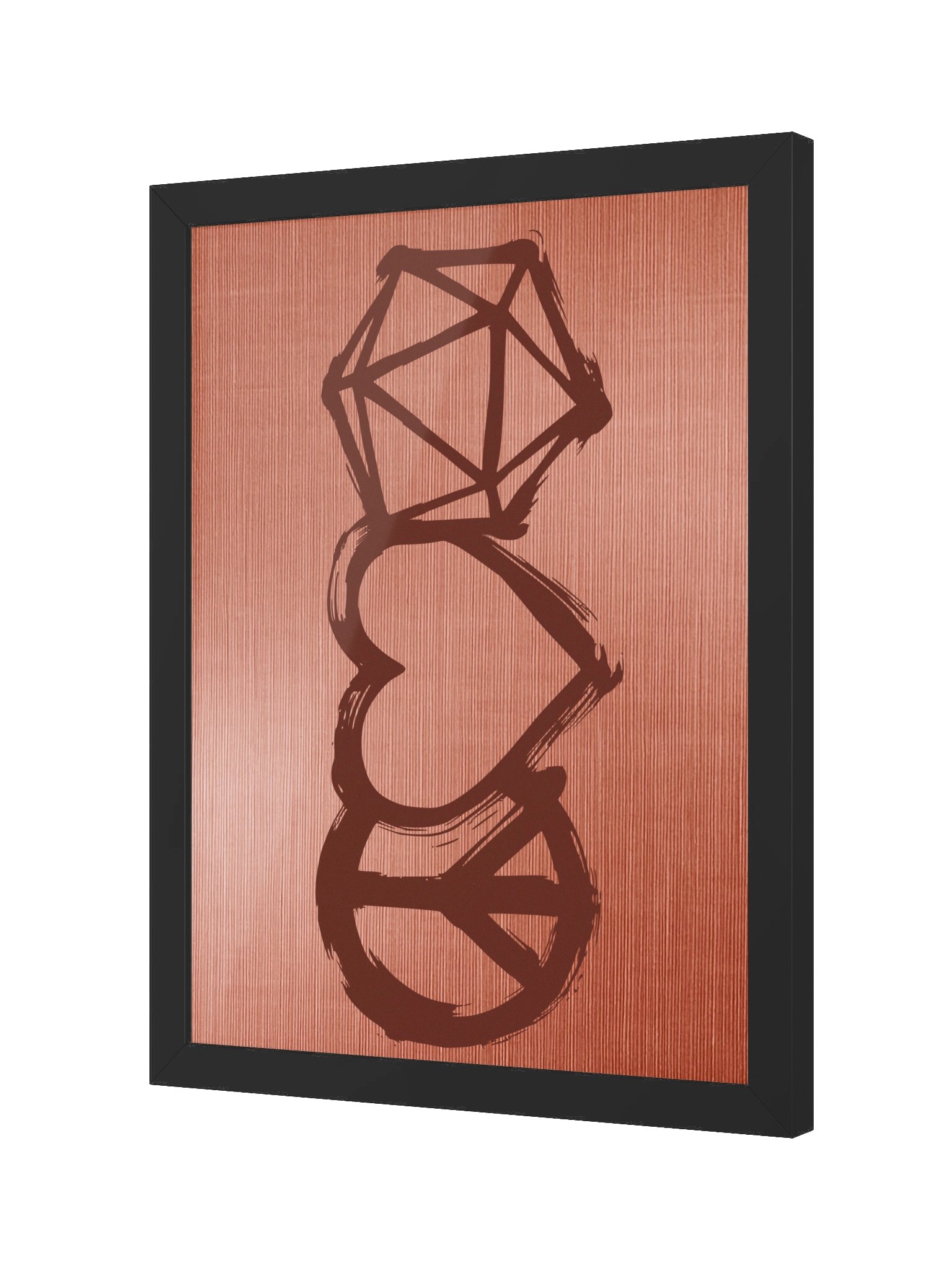Pink Peace Love D20 Board Game Room Poster - FRAMED product image (5)
