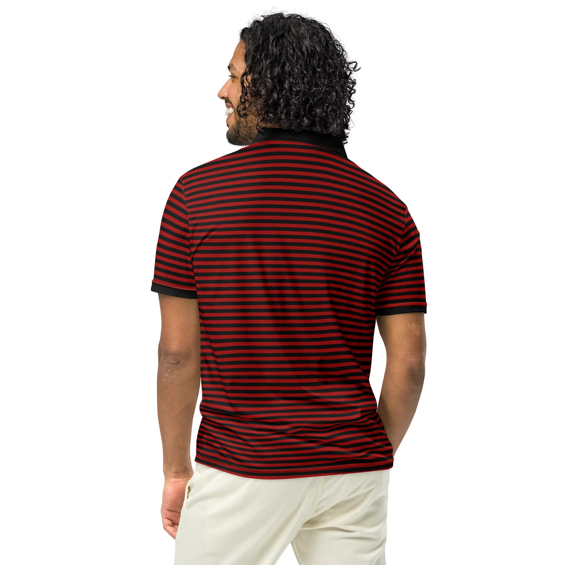 Red and Blaque Red Kat Skull Polo product image (5)
