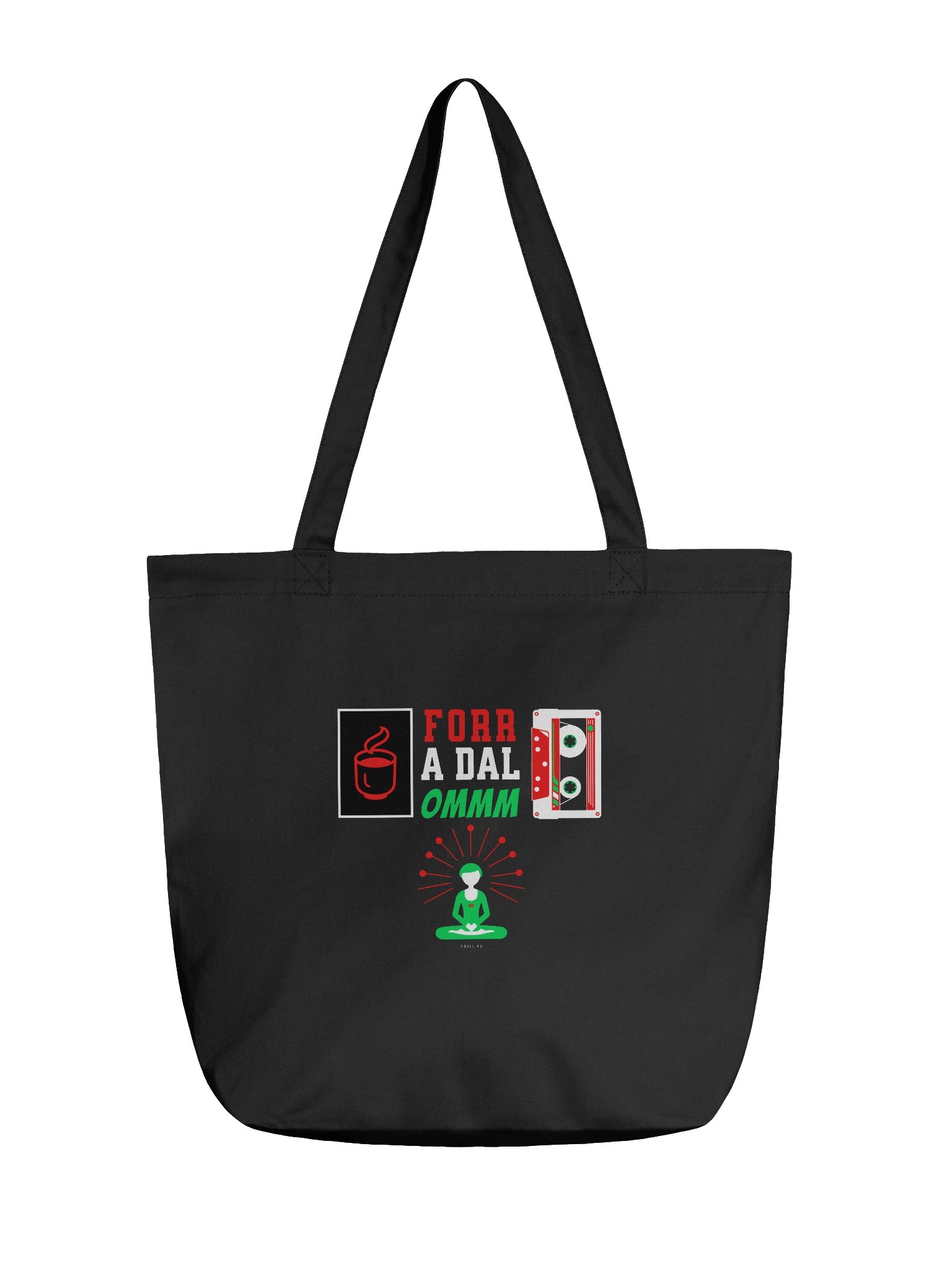 Forr A Dal Ommm ECO Tatyó Dizájn Táska_EQALL.hu® Originals_Piros / Fehér / Zöld product image (1)