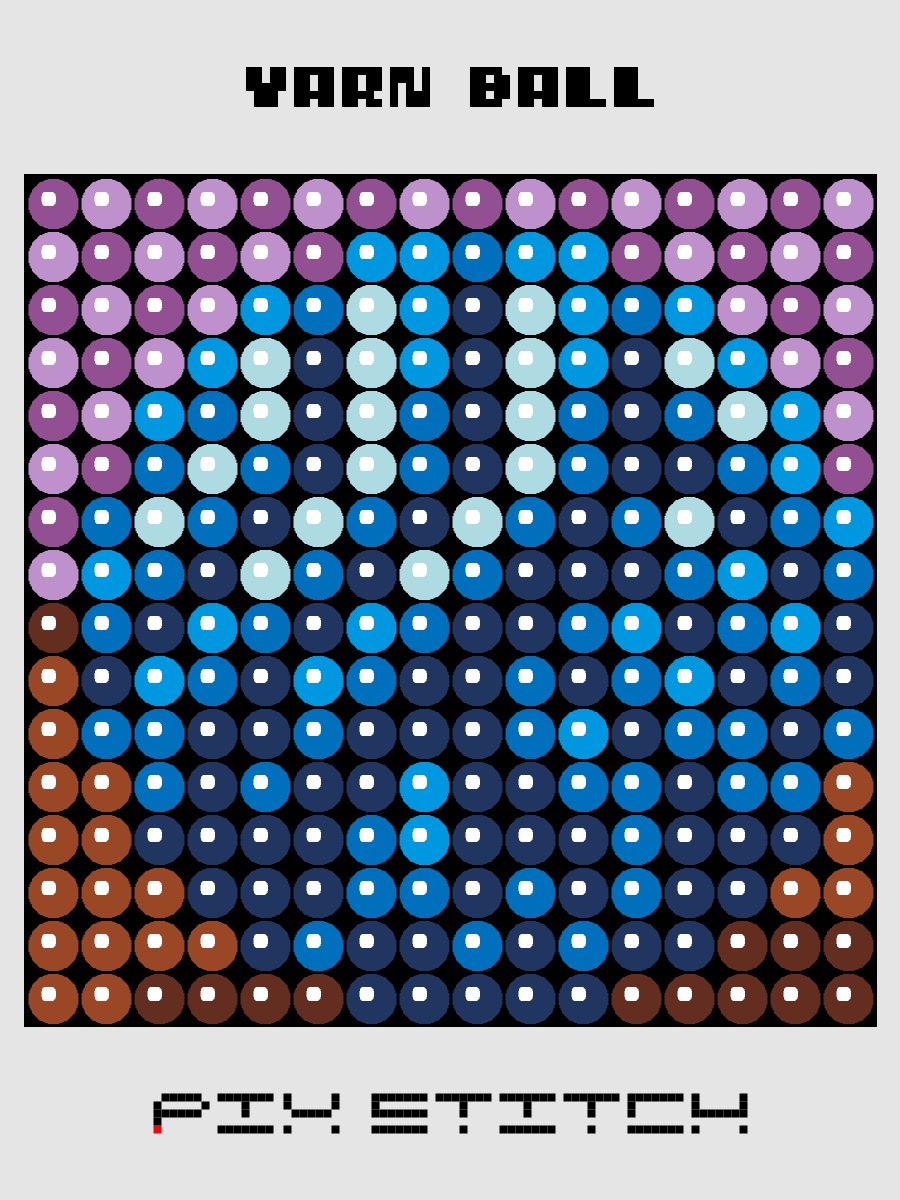 Yarn Ball Pixel Art product image (1)