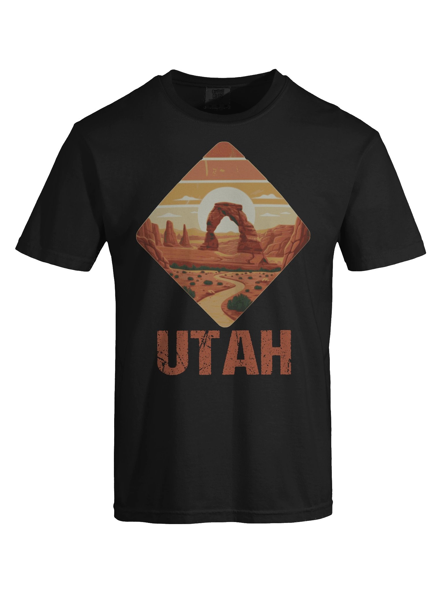 Utah Desert Arch T-Shirt | Vintage Red Rock Travel Tee product image (5)