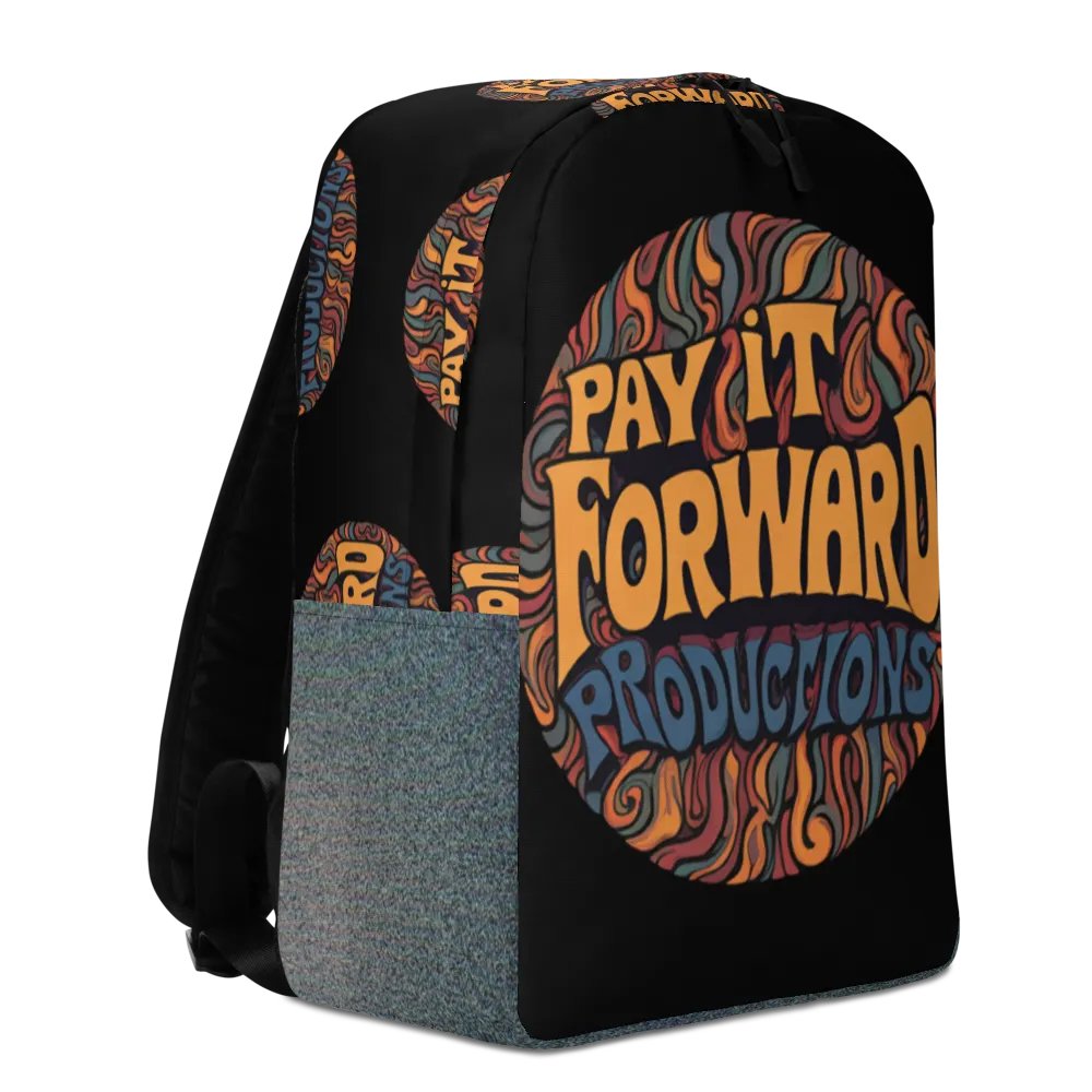 Psychedelic Swirl All-Over Backpack Midnight product image (8)