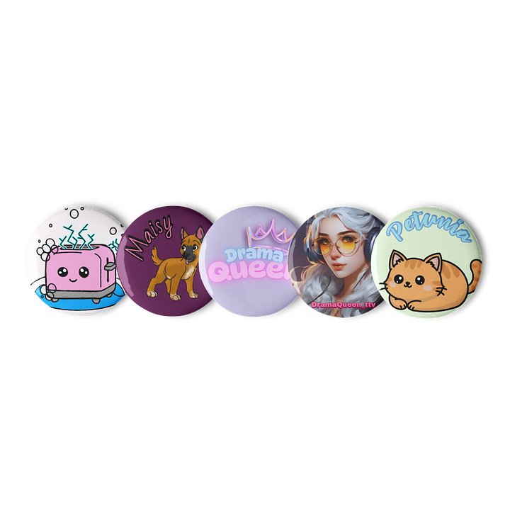DramaQueen Set of 5 Pins product image (1)