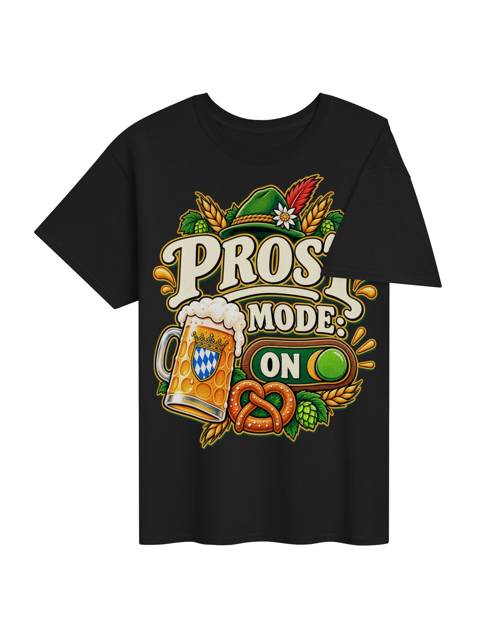 Prost Mode On Funny Oktoberfest Beer Vintage Tee product image (37)