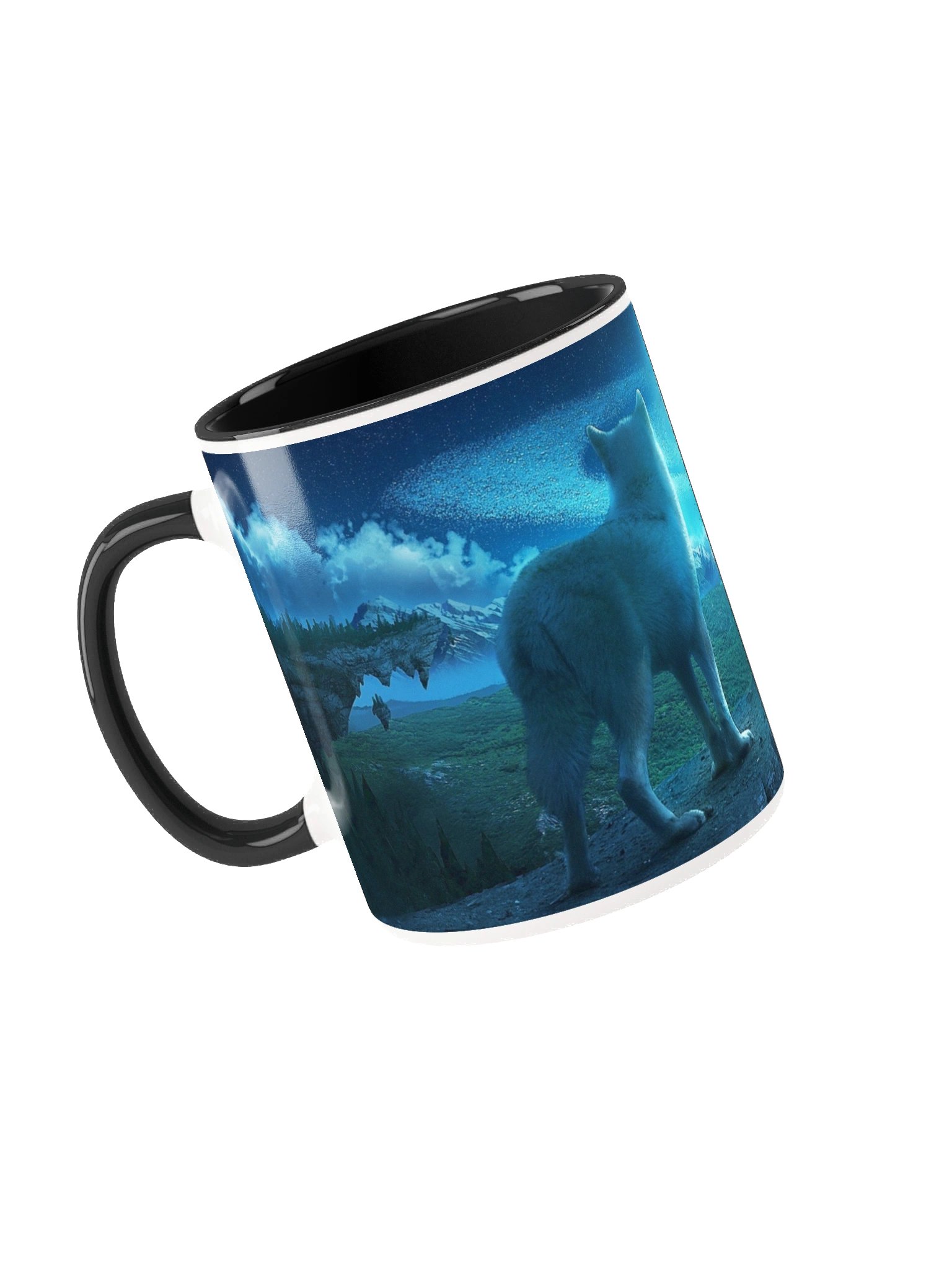 Celestial Wolf Ceramic Mug product image (22)