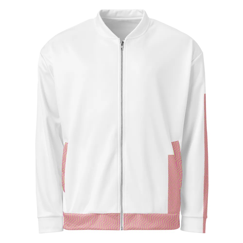 Zigzag Zest Pink Bomber Jacket product image (1)