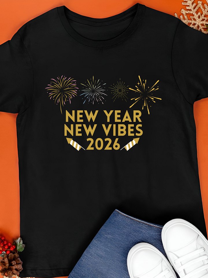 New Year, New Vibes – 2026 Happy New Year T-Shirt product image (1)