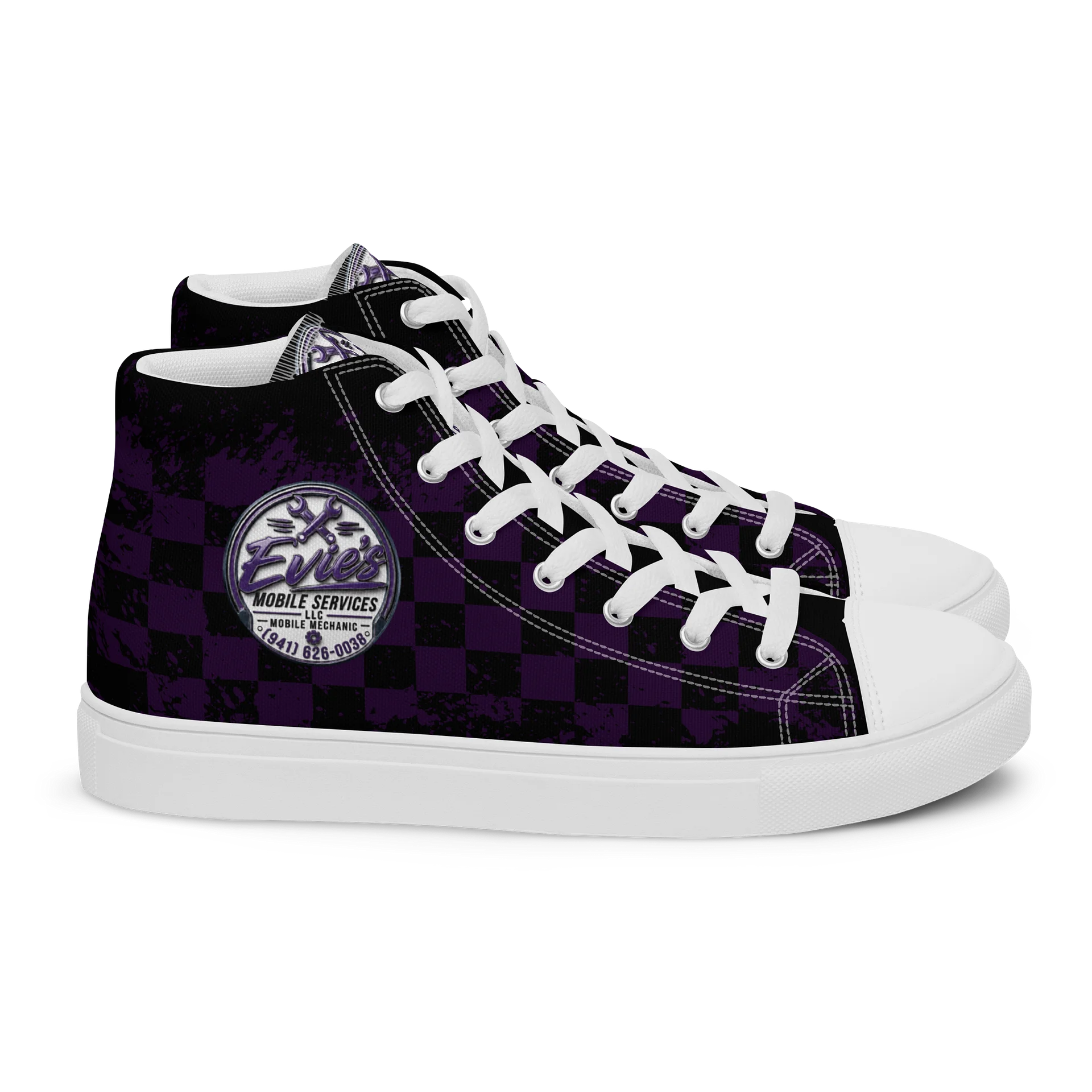 Evie’s Mobile Services Logo High Tops product image (2)