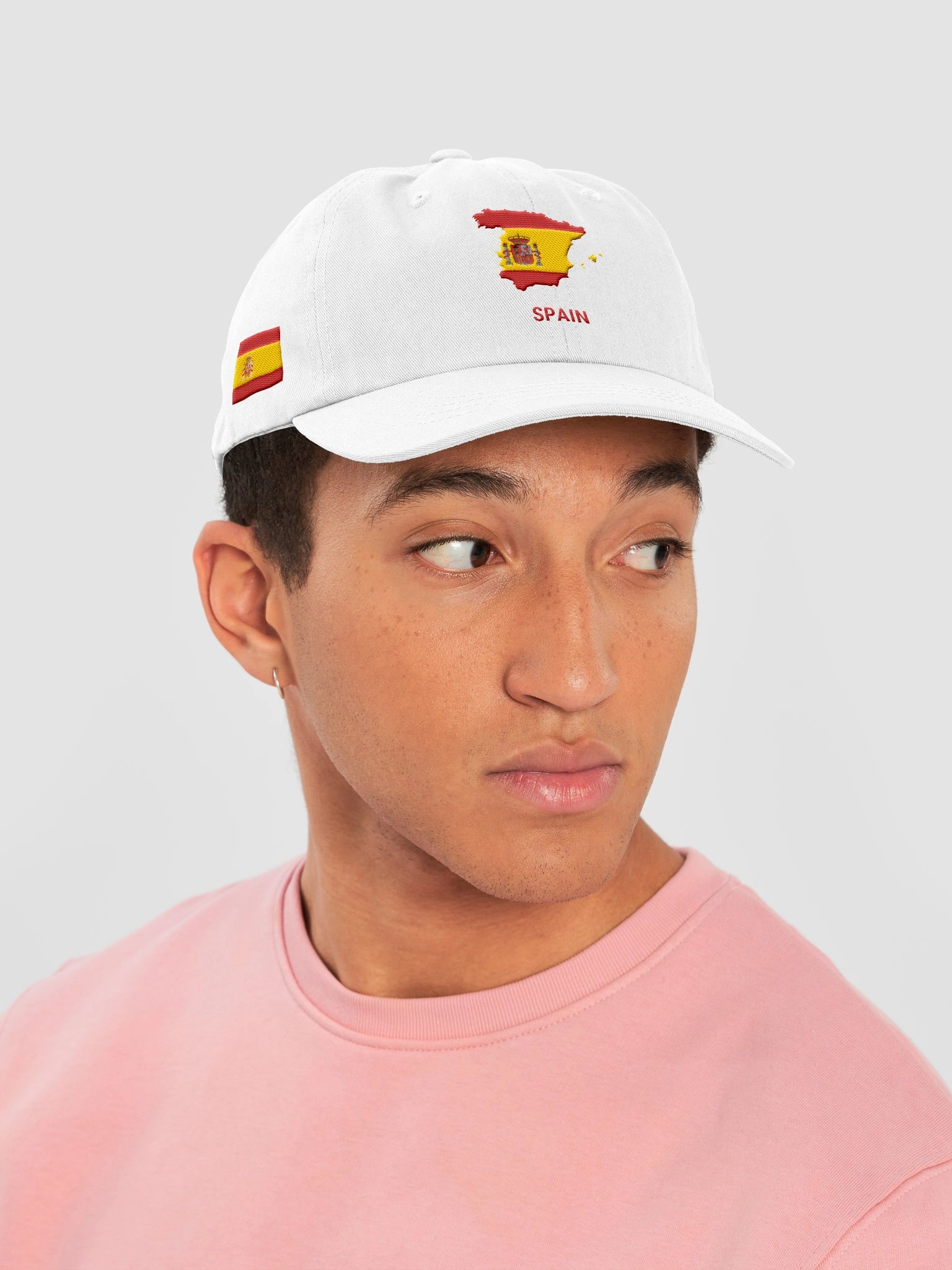 Spain 2026 World Cup Flag Dad Hat - Spain Soccer Fan Cap - Premium Embroidered Chino Cotton Twill product image (6)