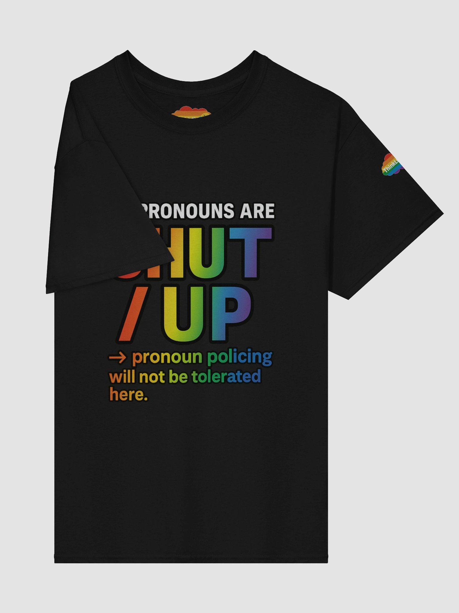 MY PRONOUNS ARE SHUT / UP Tee product image (42)