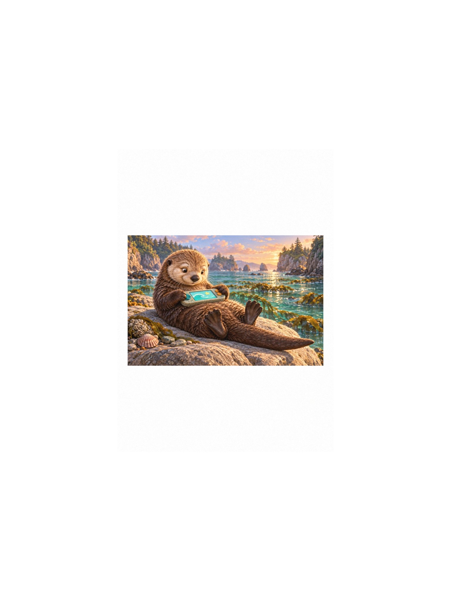 Pebble Player Small Art Print product image (1)