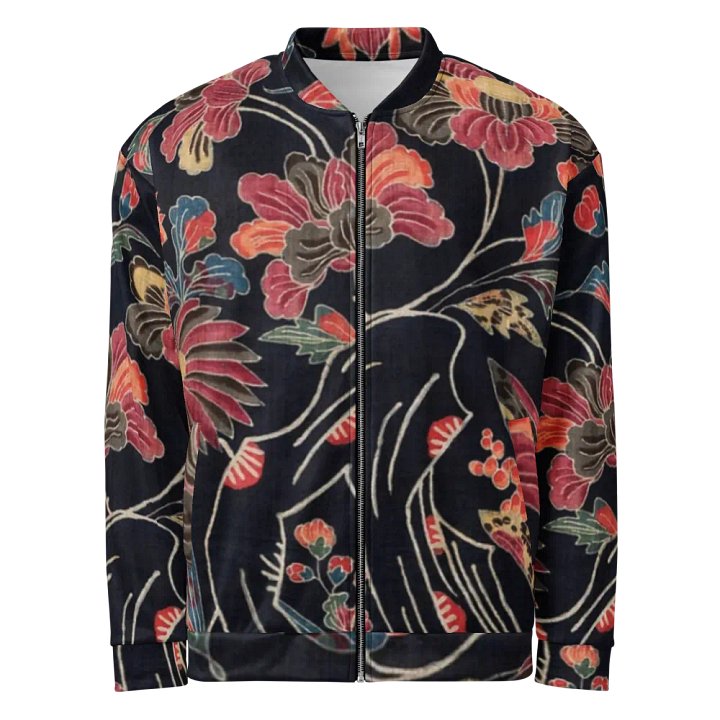 Red Flowers Bomber Jacket product image (1)