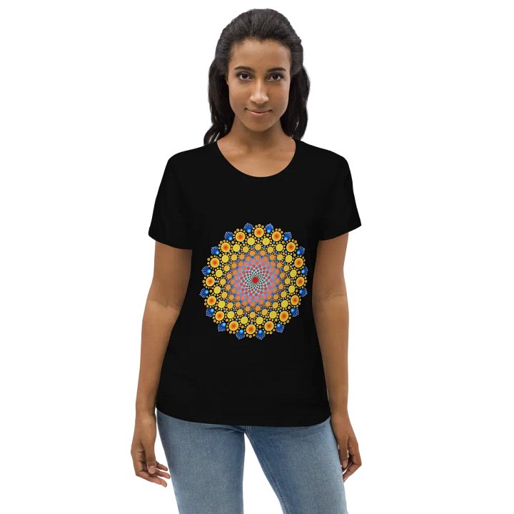 Orange Sunflower Mandala Eco T-Shirt product image (2)