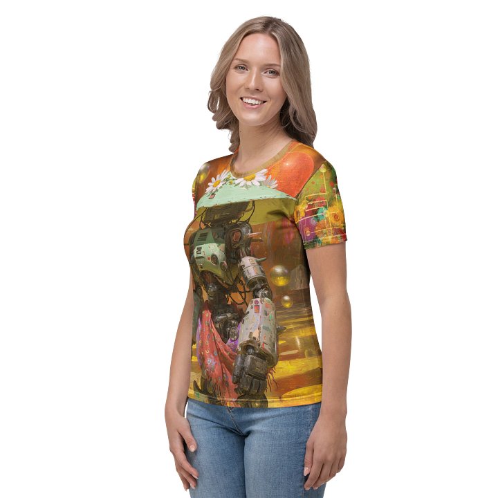 Botanical Circuit – Summer Droid Vibes T-Shirt product image (2)