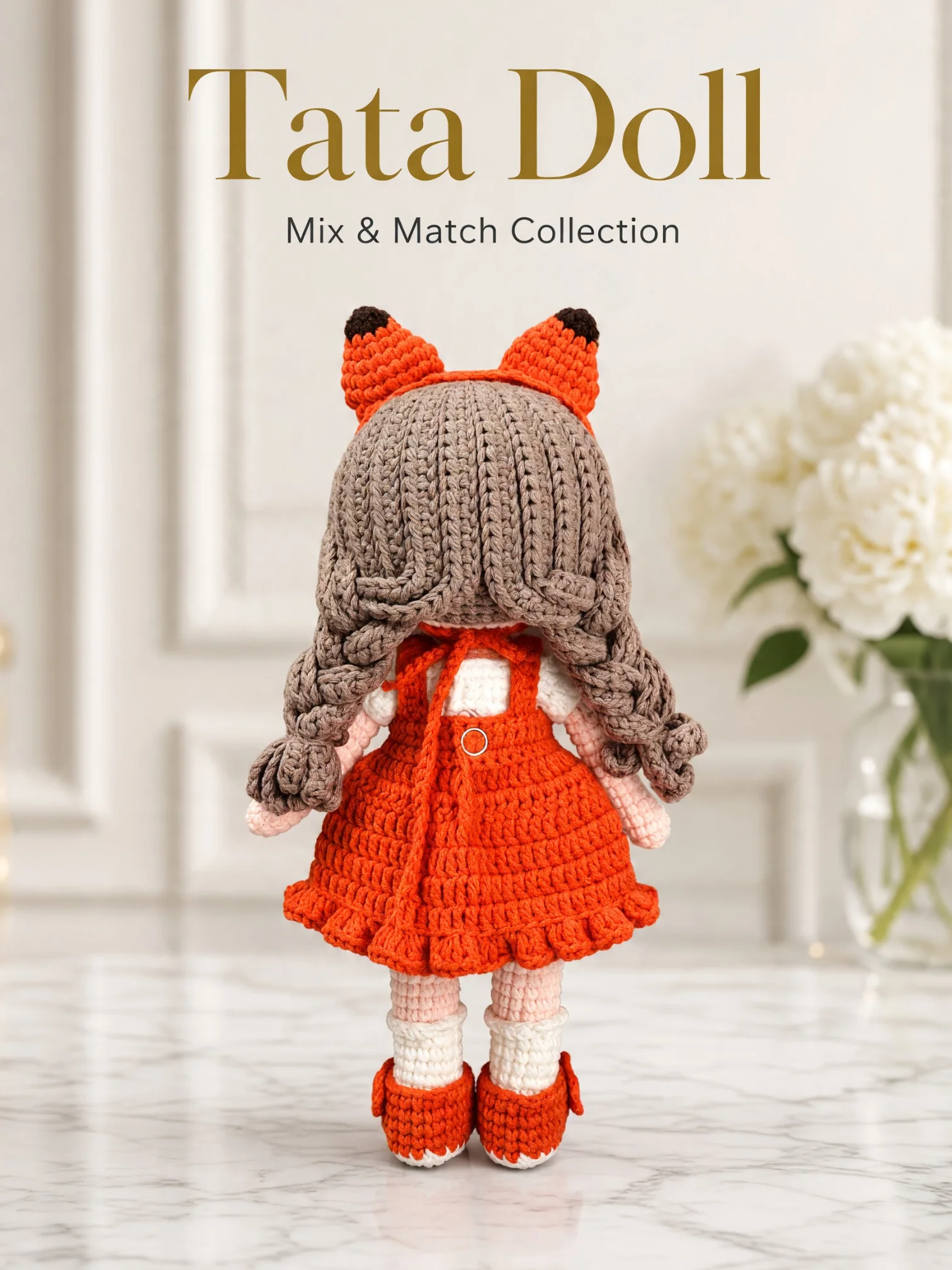 PDF | Crochet 9-inch Tata Doll in Fox Outfit | Amigurumi Doll Pattern product image (4)