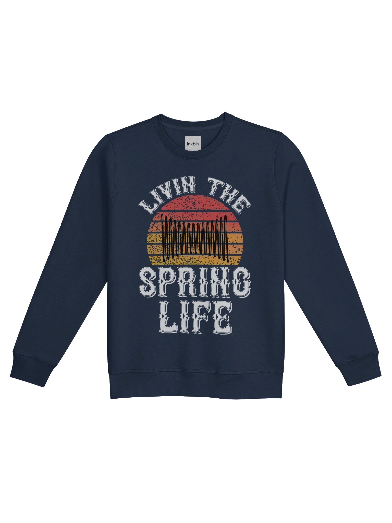 Retro Sunset “Spring Life” Sweatshirt product image (1)