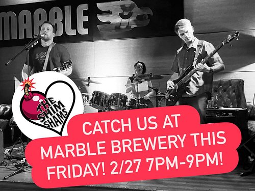 Come fill your glasses with delicious brews @marblebrewery NE Heights and fill your ears and hearts with the musical stylings...