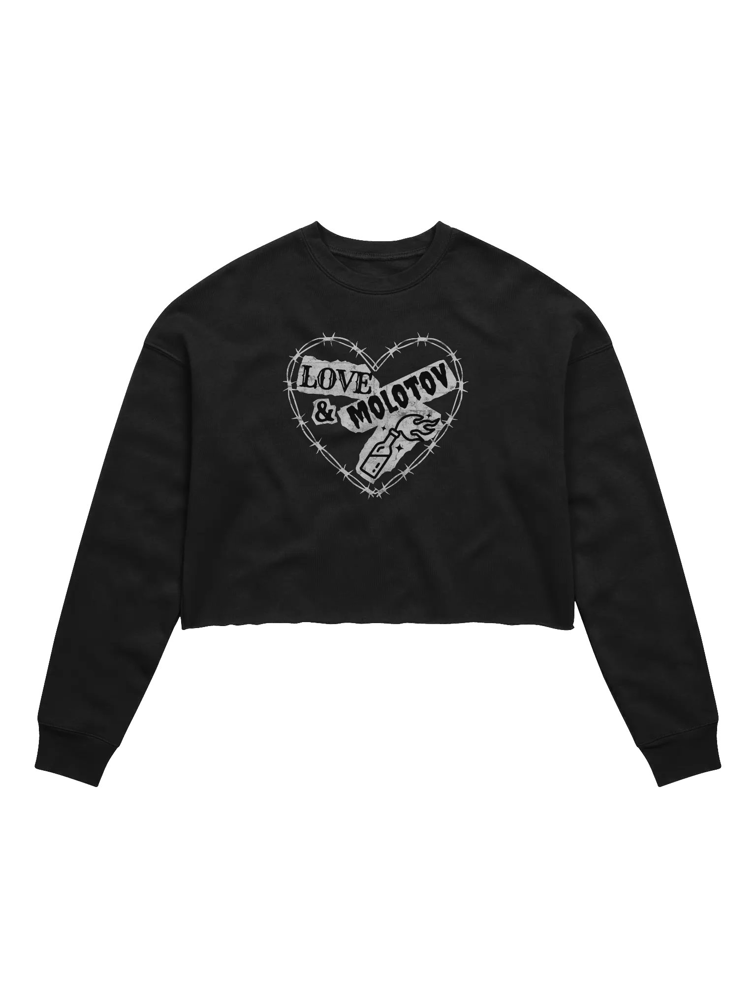 Love & Molotov Signature Design Crop Sweatshirt product image (1)