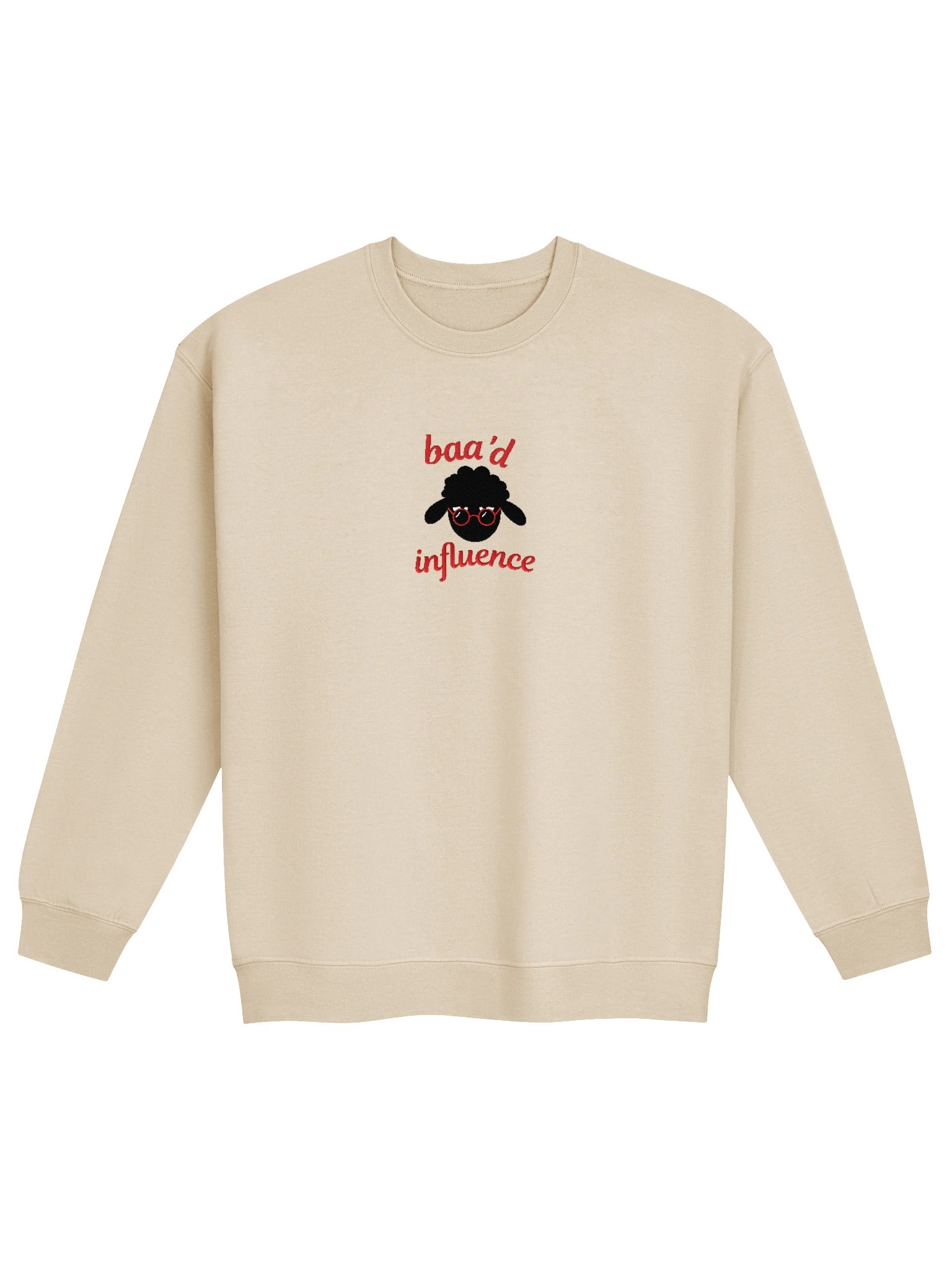 Baa'd Influence Red Glasses Crewneck product image (2)
