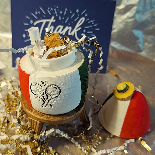 The ultimate treasure for the true Pit Bull enthusiast! 🏆 This hand-painted Mexican Keepsake Egg comes complete with its own ...