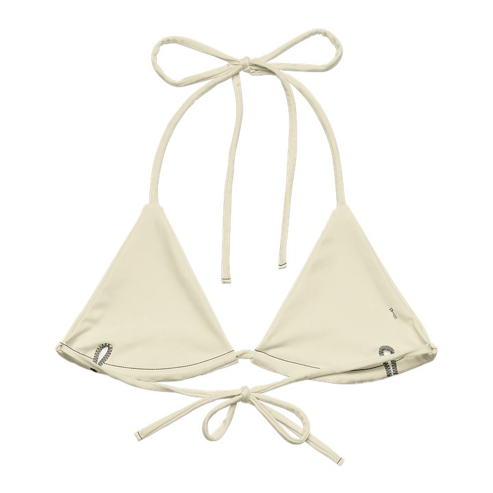 Dreamlooks Vixen padded bikini top with straps, apricot white product image (1)