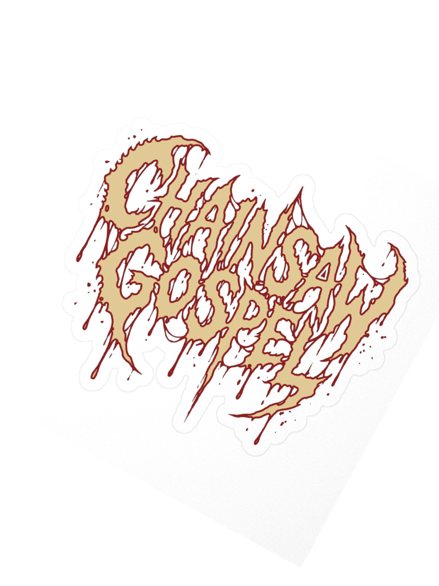 CHAINSAW GOSPEL — Kiss-cut Logo sticker product image (2)