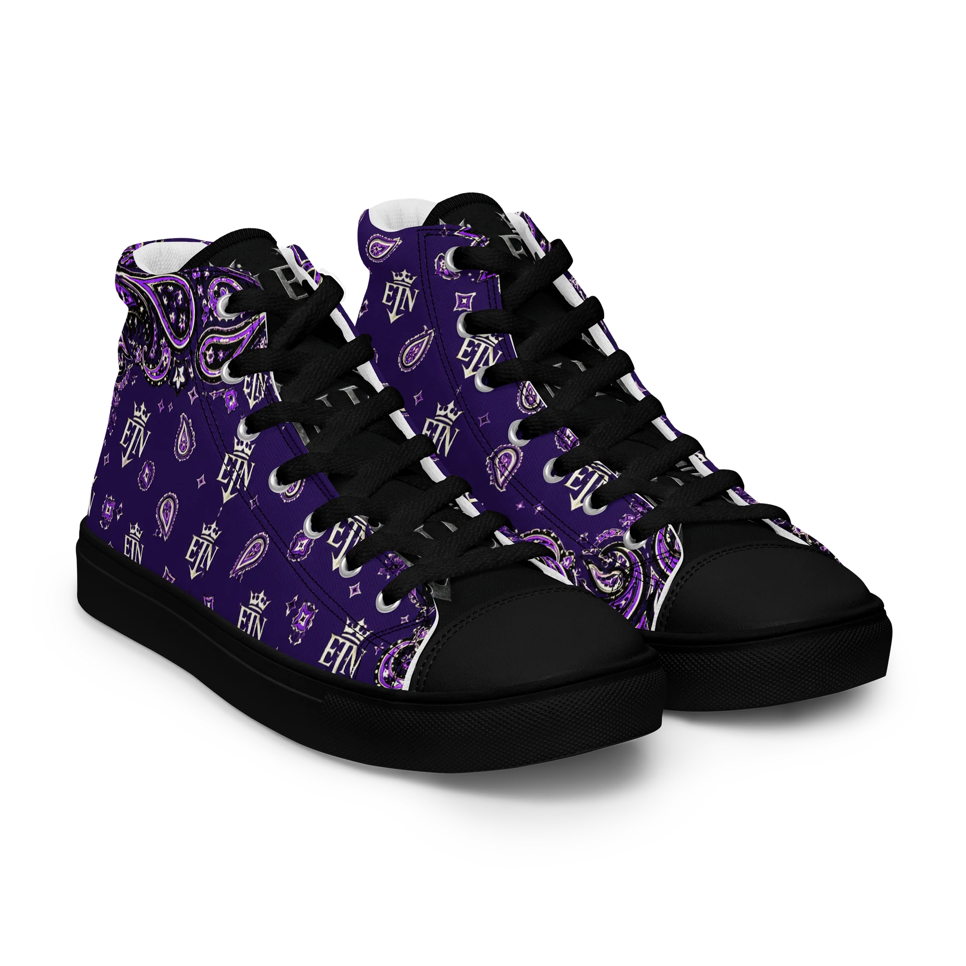 Royal Purple OG Elite Bandana Hi-Top Kanvas Shoes product image (8)