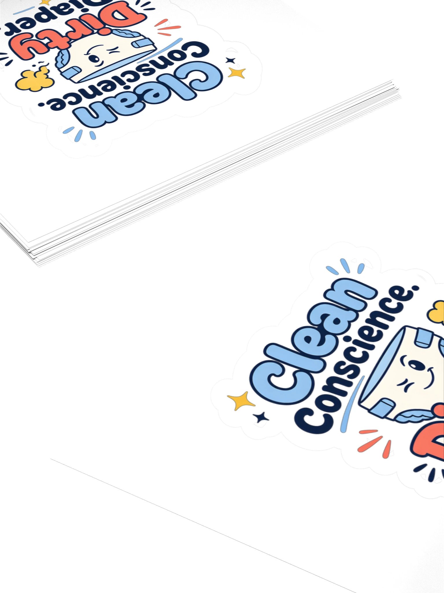 Clean Conscience Dirty Diaper Sticker product image (4)