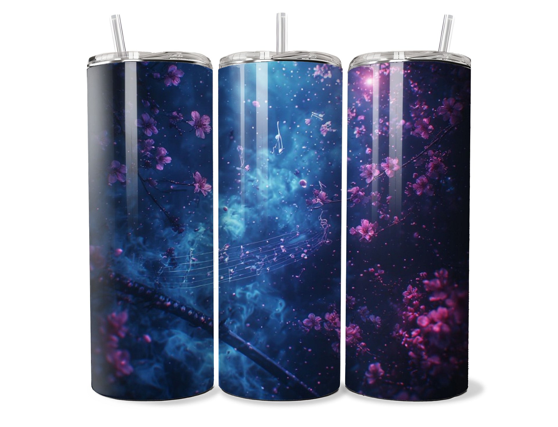 Cosmic Cherry Blossom Music Katana 20oz Tumbler product image (1)