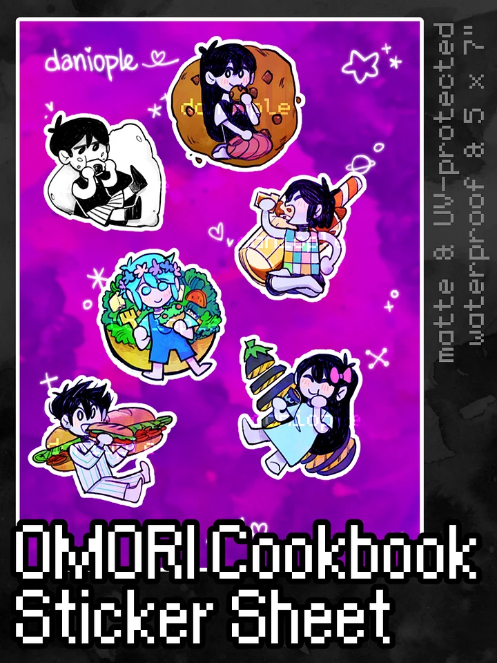 OMORI - Cookbook Sticker Sheet product image (1)