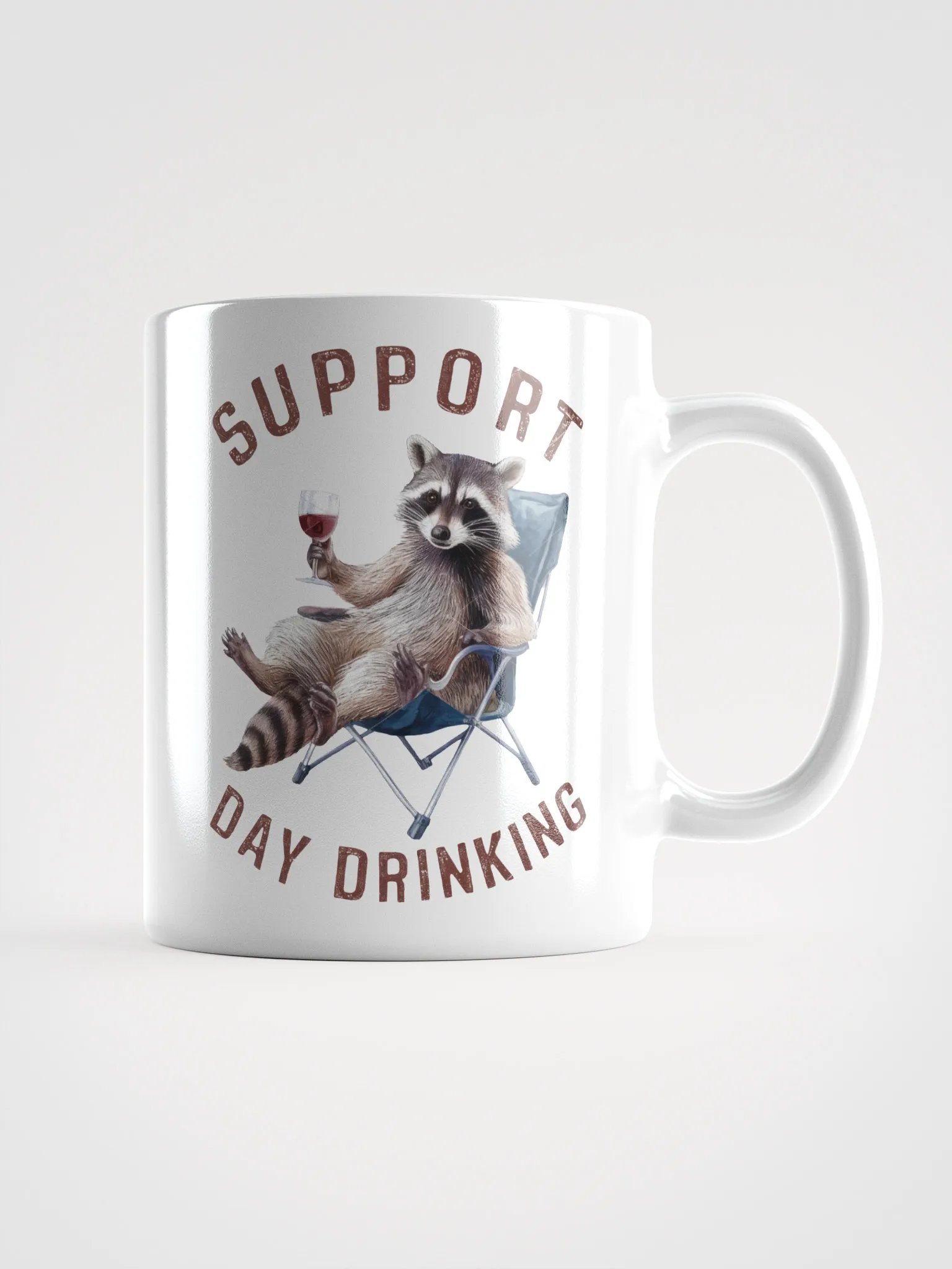 Laid-Back Raccoon Day Drinking Mug product image (1)
